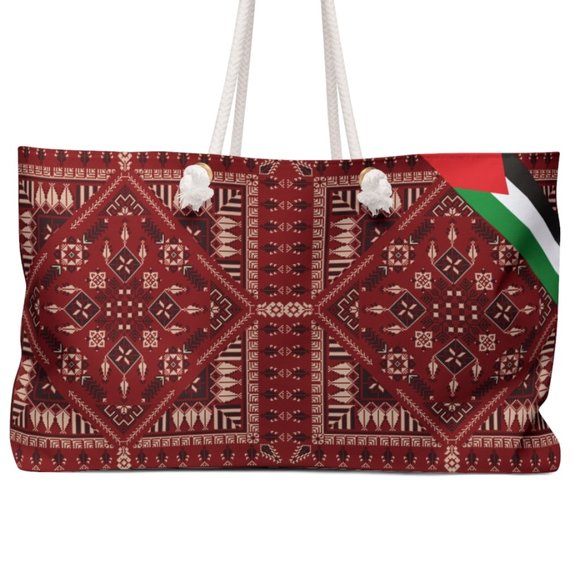 Palestinian Bag with Palestinian Flag Ribbon Free Palestine Ceasefire NOW - Picture 1 of 5